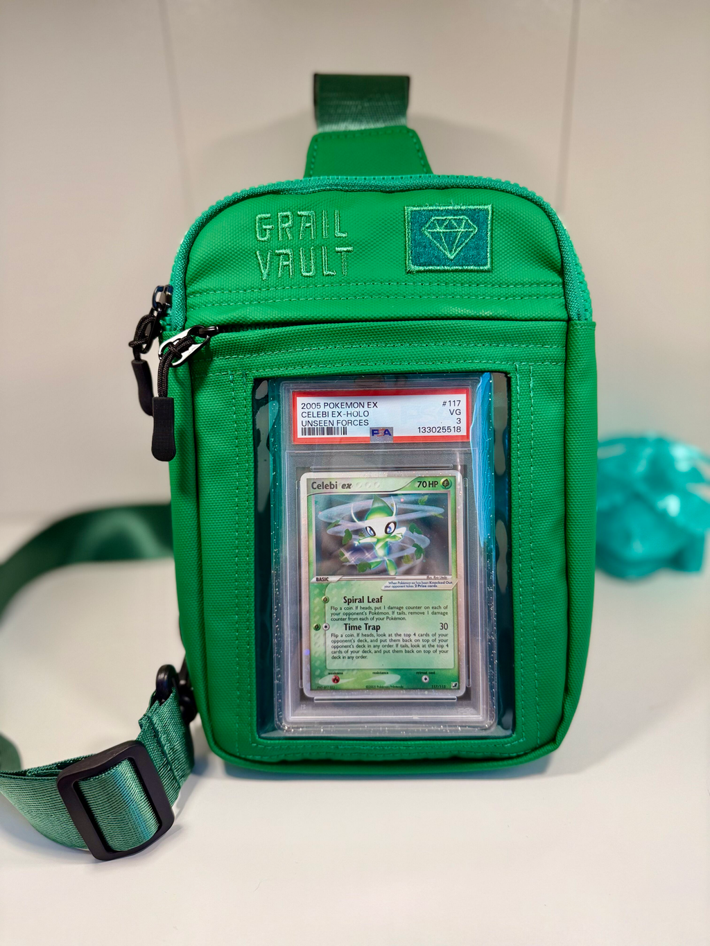 Grail Vault™  Graded Card Display Sling Bag (*Pre Order*, Late August Ship Date)
