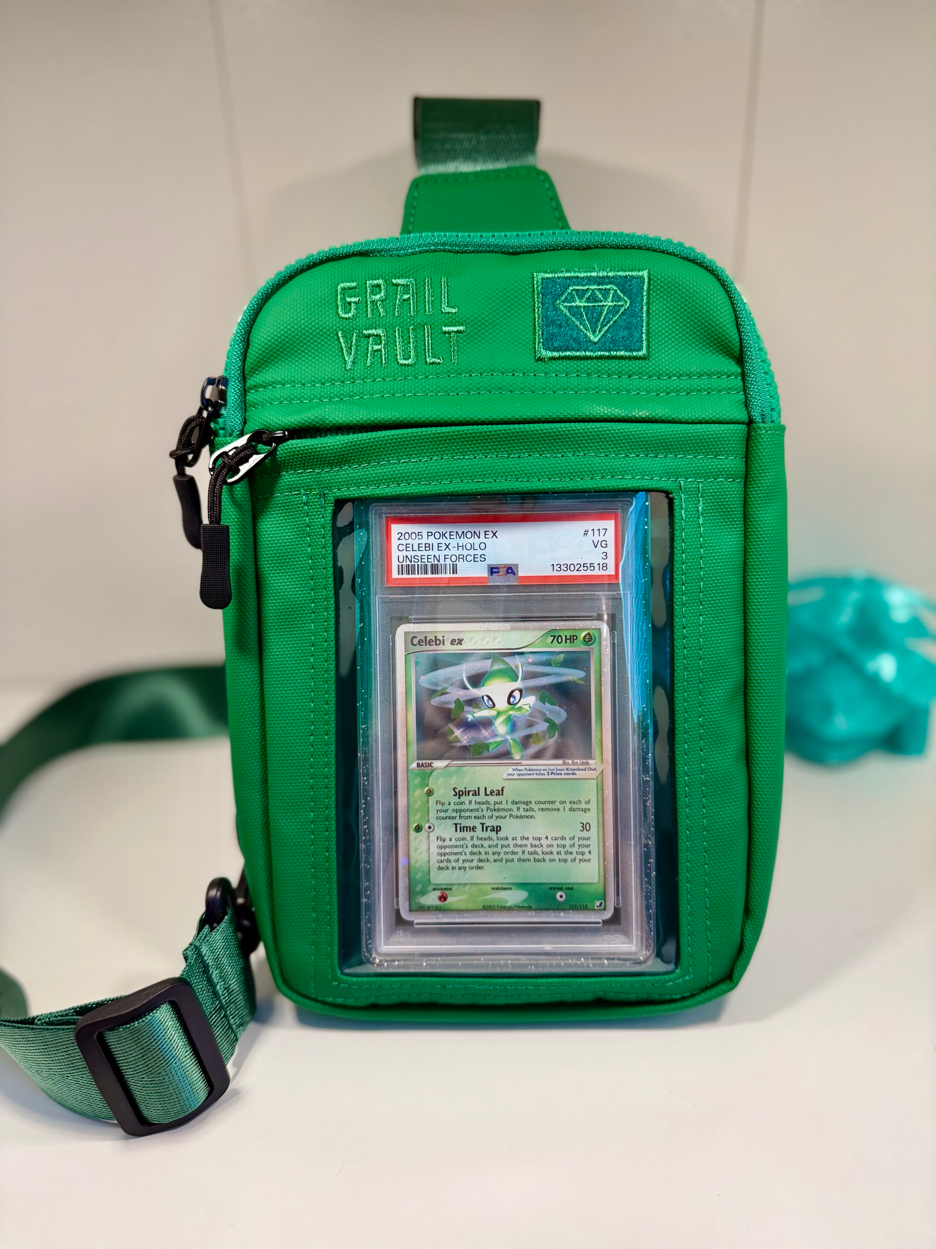 Grail Vault™  Graded Card Display Sling Bag (*Pre Order*, Late August Ship Date)