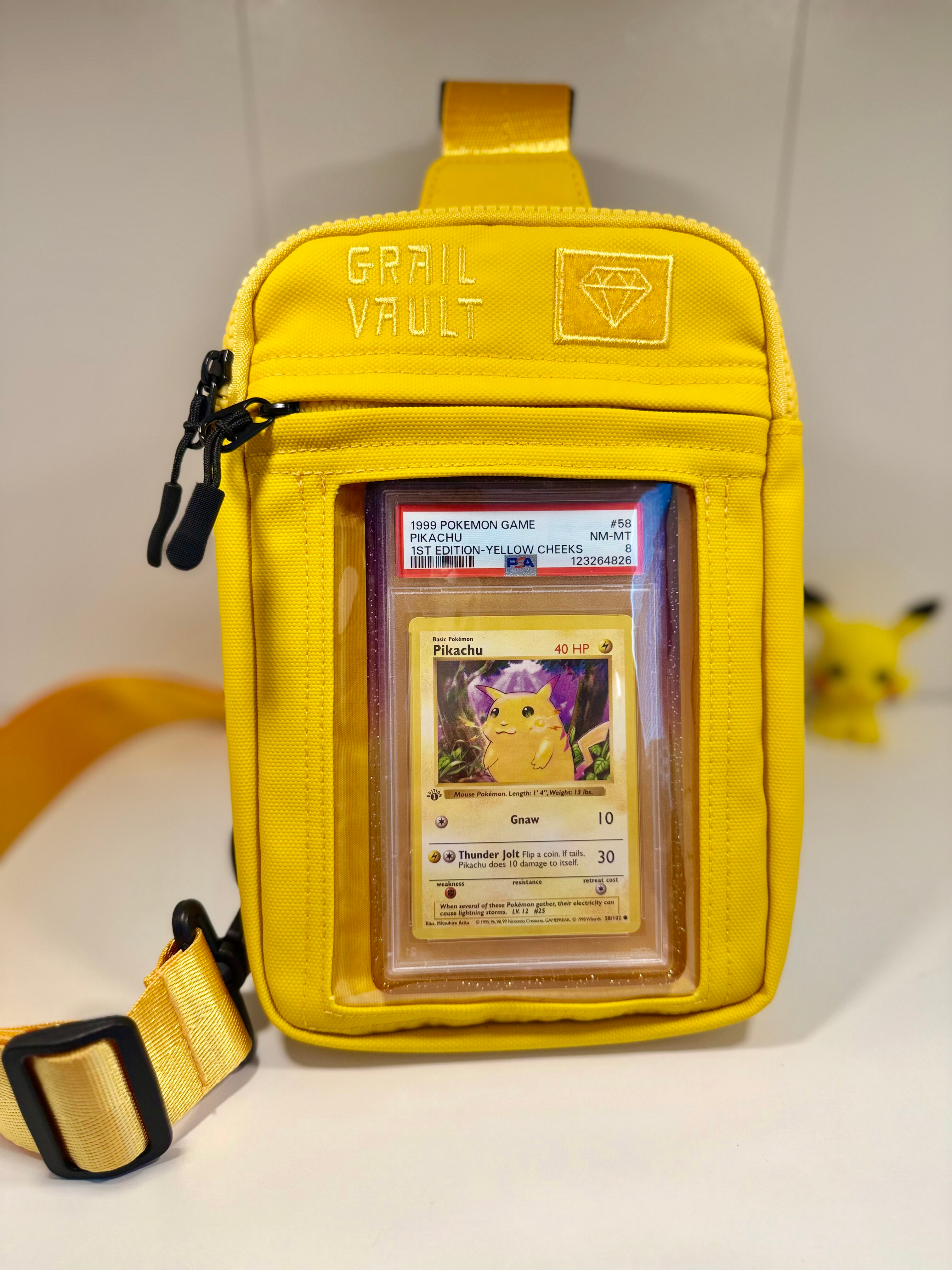 Grail Vault™  Graded Card Display Sling Bag (*Pre Order*, Late August Ship Date)